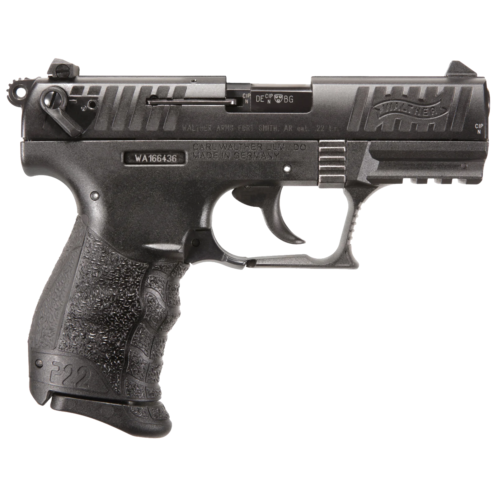 Walther P22 Q .22 LR 3.42" Barrel 10-Rounds Manual Safety